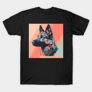 Norwegian Elkhound in 70's T-Shirt